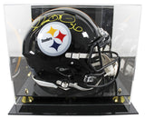 Steelers Jerome Bettis Signed Full Size Speed Proline Helmet W/ Case BAS Witness