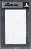 Raiders Gene Upshaw Authentic Signed 3x5 Index Card Autographed BAS Slabbed