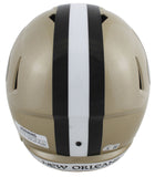 Saints Alvin Kamara Authentic Signed Full Size Speed Rep Helmet BAS Witnessed