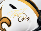 DREW BREES AUTOGRAPHED SAINTS LUNAR ECLIPSE FULL SIZE AUTH HELMET BECKETT 197108