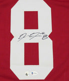 Josh Jacobs Autographed Alabama Crimson Tide Custom Jersey Beckett Witnessed