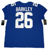 SAQUON BARKLEY SIGNED NEW YORK GIANTS NIKE ELITE AUTHENTIC JERSEY W/ 2018 OROY