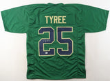 Chris Tyree Signed Notre Dame Fighting Irish Jersey (JSA COA) Sr Wide Receiver