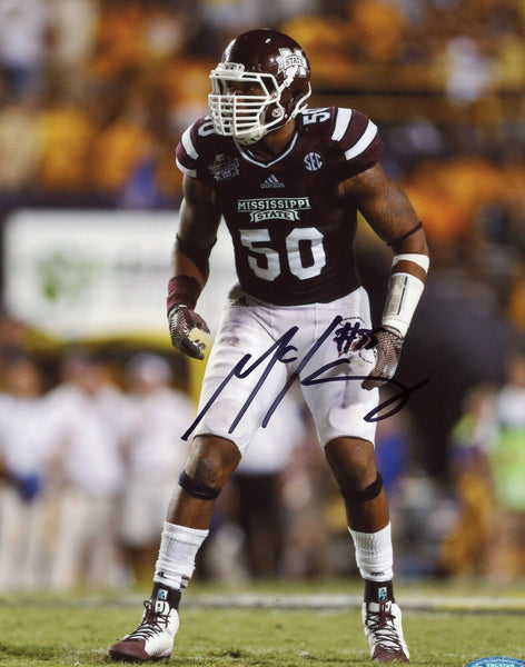 BENARDRICK MCKINNEY AUTOGRAPHED MISSISSIPPI STATE BULLDOGS 8x10 PHOTO TRISTAR