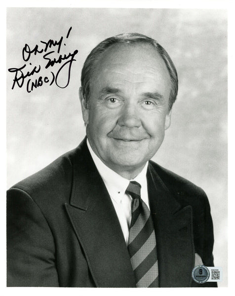 Dick Enberg Autographed NBC Broadcasater 8x10 Photo Oh My! BAS