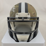 DARREN SPROLES SIGNED SAINTS CAMO SPEED MINI HELMET BECKETT QR