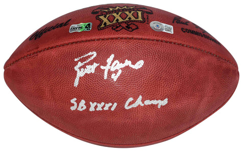 BRETT FAVRE SIGNED PACKERS SUPER BOWL 31 WILSON FOOTBALL W/ SB XXXI CHAMPS