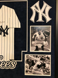 FRAMED N.Y. YANKEES YOGI BERRA AUTOGRAPHED SIGNED JERSEY JSA COA