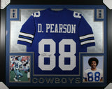 DREW PEARSON (Cowboys blue SKYLINE) Signed Autographed Framed Jersey JSA