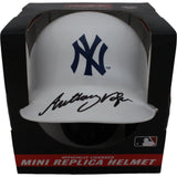 Anthony Volpe Autographed/Signed New York Yankees Mini Batting Helmet FAN 46664