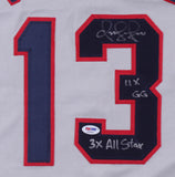 Omar Vizquel Signed Cleveland Indians Jersey Inscribed 11xGG /3xAll Star PSA COA