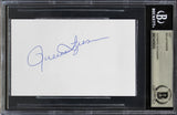 Athletics Rollie Fingers Authentic Signed 3x5 Cut Signature BAS Slabbed