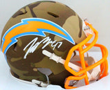 Joey Bosa Autographed LA Chargers Camo Mini Helmet- Beckett W *White