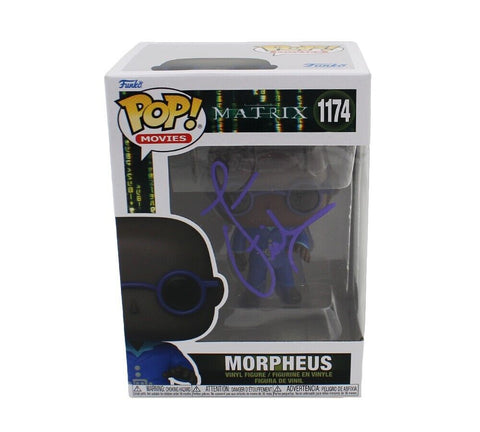 Laurence Fishburne Signed Matrix Morpheus #1174 Funko Pop - Purple Ink