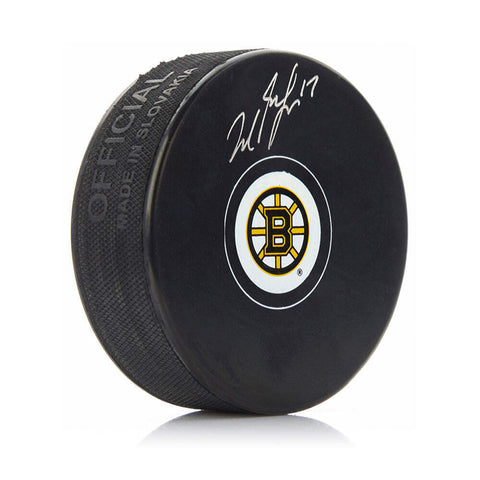 Milan Lucic Boston Bruins Autographed Signed Hockey Puck JSA PSA