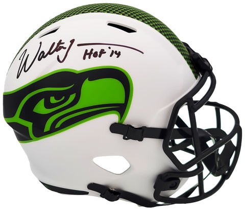 WALTER JONES AUTOGRAPHED SEAHAWKS LUNAR ECLIPSE FULL HELMET HOF 14 MCS 203080