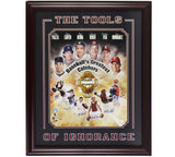 Baseballs Greatest Catchers Signed Framed 16x20 MLB Photo -Piazza, Berra, Bench