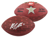 Cowboys Micah Parsons Signed "Duke" Team Showcase Football W/ Case Fanatics