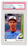 Randy Johnson autographed Expos 1989 UD Rookie Card #25 (PSA - Auto Grade 10)