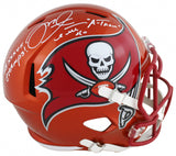 Mike Alstott Signed Tampa Bay Buccaneers Full-Size Helmet (Beckett) 2x Inscribed