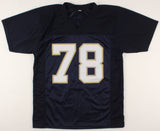 Ronnie Stanley Signed Notre Dame Fighting Irish Jersey (JSA) Ravens 1st Rnd Pck