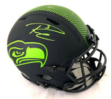 RUSSELL WILSON SIGNED SEATTLE SEAHAWKS FS ECLIPSE SPEED AUTHENTIC HELMET- GREEN