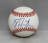 Tyler White Autographed Rawlings OML Baseball- JSA Witnessed Auth