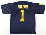 Roman Wilson Signed Michigan Wolverines Jersey (Beckett) 2023 CFP National Champ