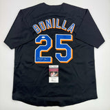 Autographed/Signed Bobby Bonilla New York Black Baseball Jersey JSA COA