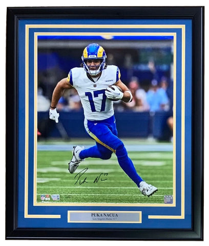 Puka Nacua Signed Framed 16x20 Los Angeles Rams Photo Fanatics