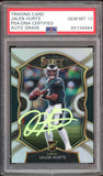 2020 Select Concourse Silver Jalen Hurts RC Green Ink PSA/DNA Auto GEM MINT 10