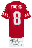 Steve Young (SF 49ers) Signed Red T/B Custom Football Jersey - (SCHWARTZ COA)