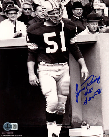 Jim Ringo Autographed Green Bay Packers 8x10 Photo HOF Beckett 47849