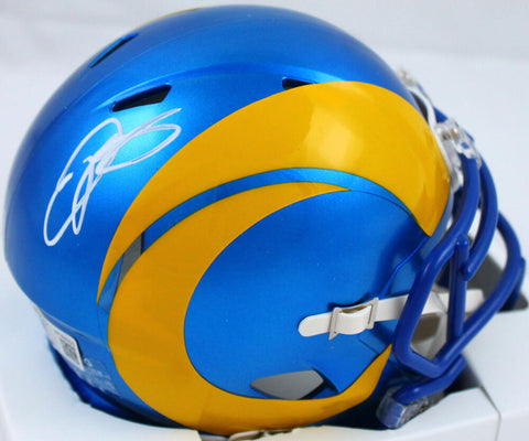 Odell Beckham Jr. Autographed Los Angeles Rams Speed Mini Helmet-Beckett W Holo