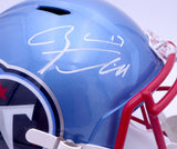 Ryan Tannehill Auto Titans Flash Full Size Speed Helmet (Smudge) Beckett WN46138