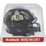 Aidan O'Connell Signed Purdue Boilermakers Pete Mini Helmet Insc. Beckett 48895