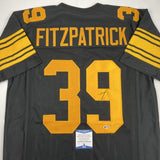 Autographed/Signed Minkah Fitzpatrick Pittsburgh Color Rush Jersey Beckett COA