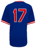 Keith Hernandez Signed Mets Blue M&N Batting Practice Baseball Jersey - (SS COA)