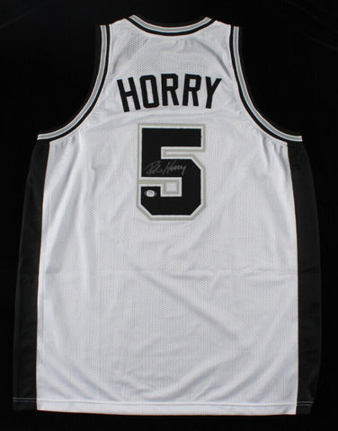 Robert Horry Signed San Antonio Spurs Jersey (PSA COA) 7x NBA Champion Forward