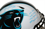 Luke Kuechly Autographed Carolina Panthers Authentic Flat White Helmet BAS 28273