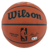 Hawks Dominique Wilkins "2x Insc" Auth Signed Wilson Basketball w/ Case BAS Wit