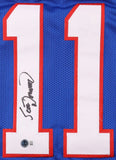 Scott Norwood Signed Bills Jersey (Beckett) Buffalo Place Kicker 1985-1991