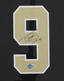 Drew Brees Signed New Orleans Saints LED Framed Nike Game Black NFL Jersey