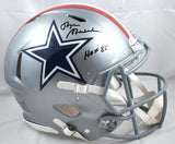 Roger Staubach Signed Cowboys F/S 1976 Speed Authentic Helmet w/HOF - Beckett W