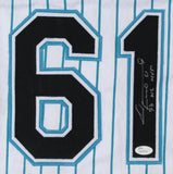 Livan Hernandez Signed Marlins "El Duque" Jersey Inscribed "97 WS MVP" (JSA COA)