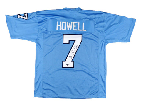 SAM HOWELL AUTOGRAPHED UNC NORTH CAROLINA TAR HEELS #7 BLUE JERSEY BECKETT