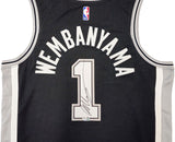 SPURS VICTOR WEMBANYAMA AUTOGRAPHED NIKE SWINGMAN JERSEY 48 FANATICS 229516