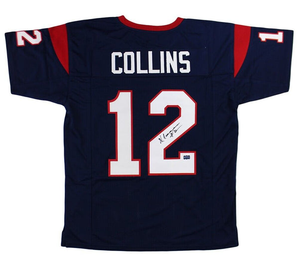 Nico Collins Houston Custom Navy Blue Jersey