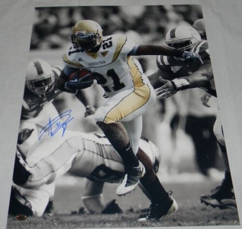 JONATHAN DWYER SIGNED AUTOGRAPHED GEORGIA TECH YELLOW JACKETS 16x20 PHOTO GTSM