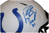 Peyton Manning Autographed Lunar Speed Authentic Colts Helmet HOF FAN 36146